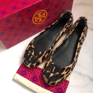 Tory Burch Leopard Minnie Travel Ballet